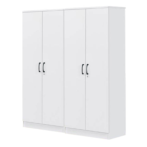 Image of Cyprus Series 4 Door Wardrobe in Full White Colour