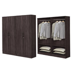 BERLIN Series 1/2/3/4/5 Doors Tall Wardrobe with Drawers and Top Cabinet in 6 Colours