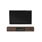 Pollian 4FT/5FT Floating TV Console with Back Panel LED Backlight in 2 Colours