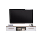 Pollian 4FT/5FT Floating TV Console with Back Panel LED Backlight in 2 Colours