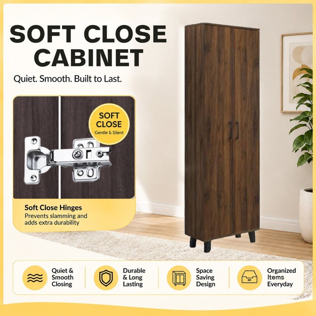 ENYA CARB-P2 Certified Board Premium Shoe Cabinet Soft Closing Fully Laminated Back Panel