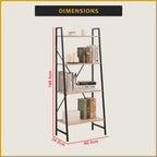 Grady 4-Layered Display Shelf Multi-Layered Display Rack Open Bookshelf