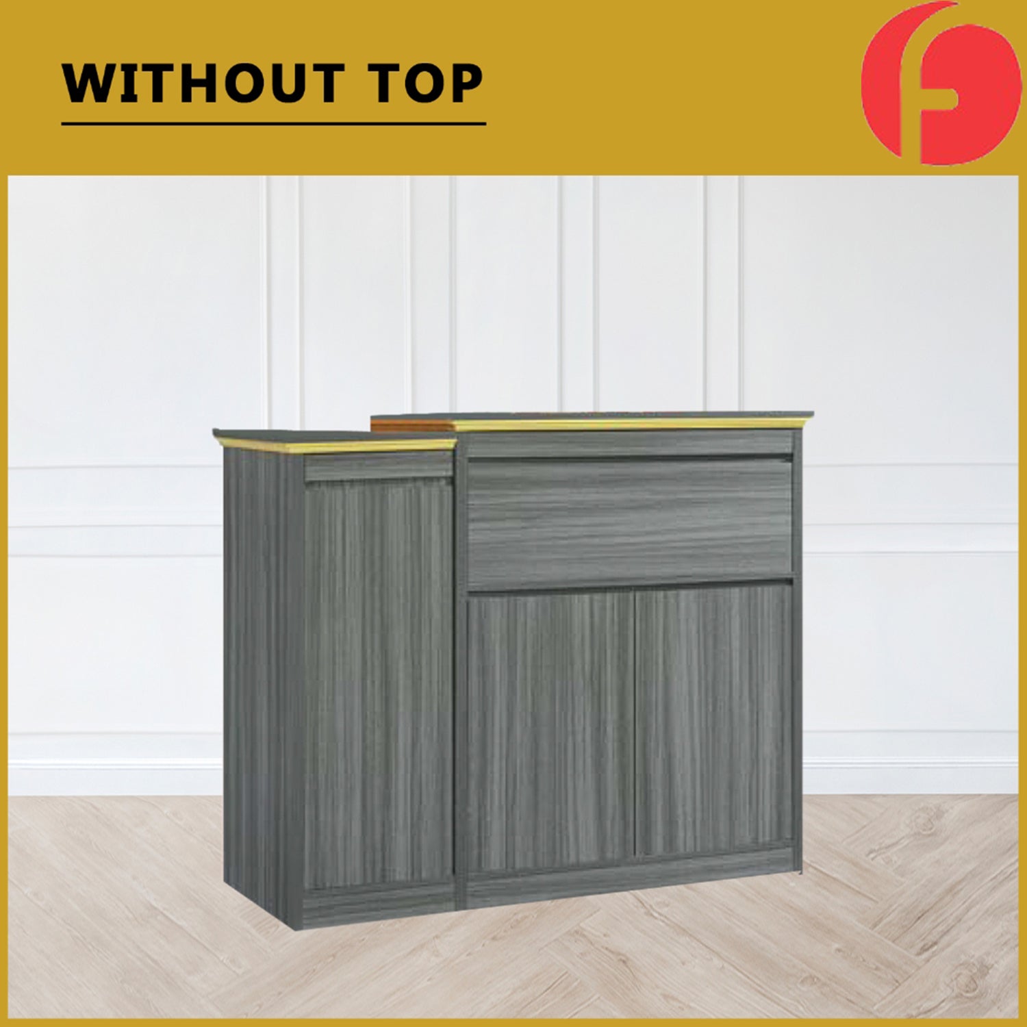 Caspian Oriental Altar Table with Top Altar Cabinet Fire Resistant Laminated MDF Board