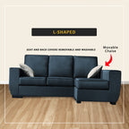 Perez Series Fabric/Leather / PetFriendly Fabric 1/2/3/ L-Shape Sofa