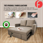 Peyton 2-Seater Sofa Bed High Density Comfortable with PetFriendly Options in 48 Colours