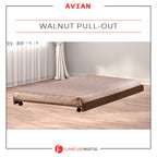 Avian Single/Super Single Pull-Out Bed Frame Solid Plywood Base in 4 Colour