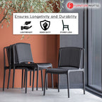Exton Polypropylene (PP) Dining Chair in Green Colour