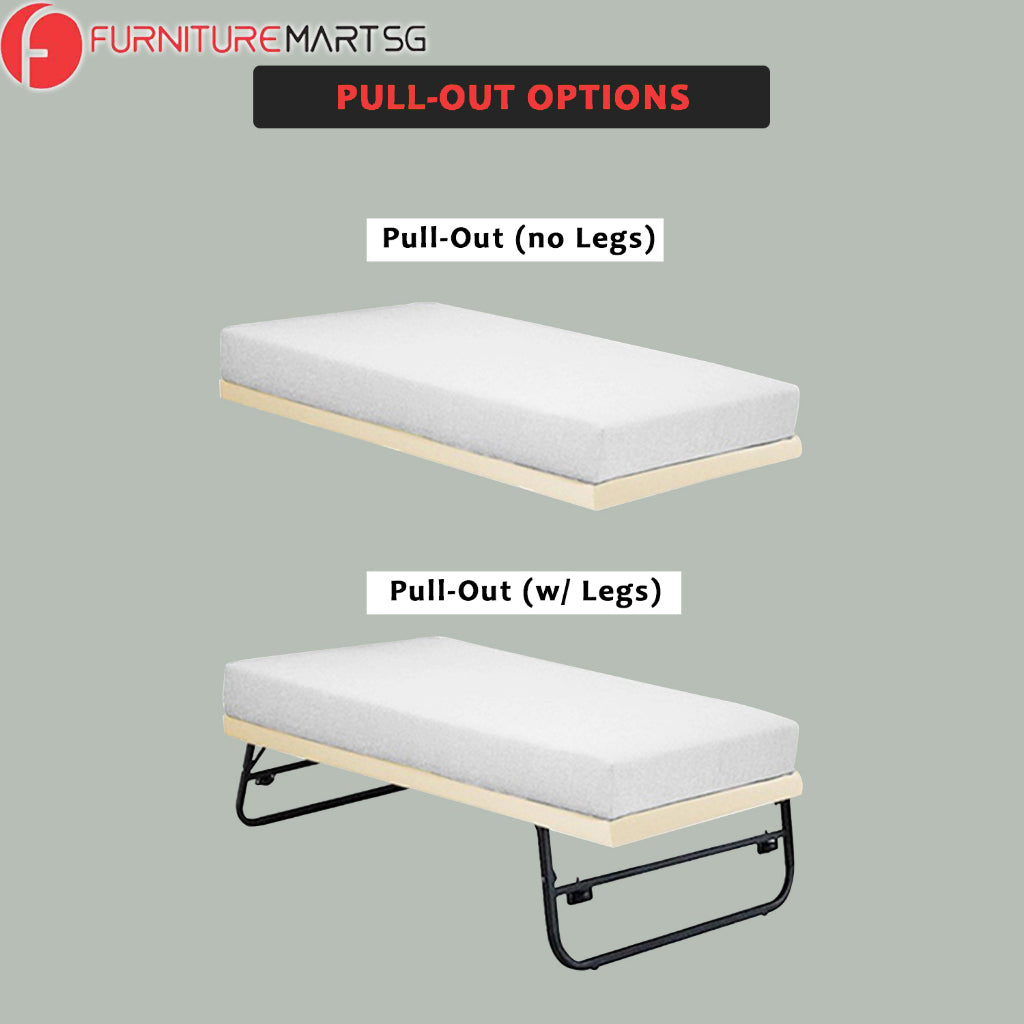 DR Chiro Gerna Queen/King Leather/Pet-Friendly Fabric Pull-Out Bed Frame in 30 Colors