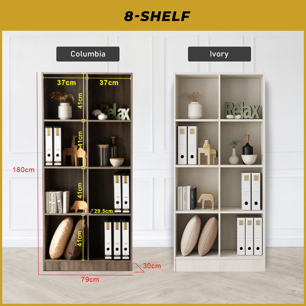 Kasen Series Display Cabinet Book Shelves Open Cabinet in 2 Colours