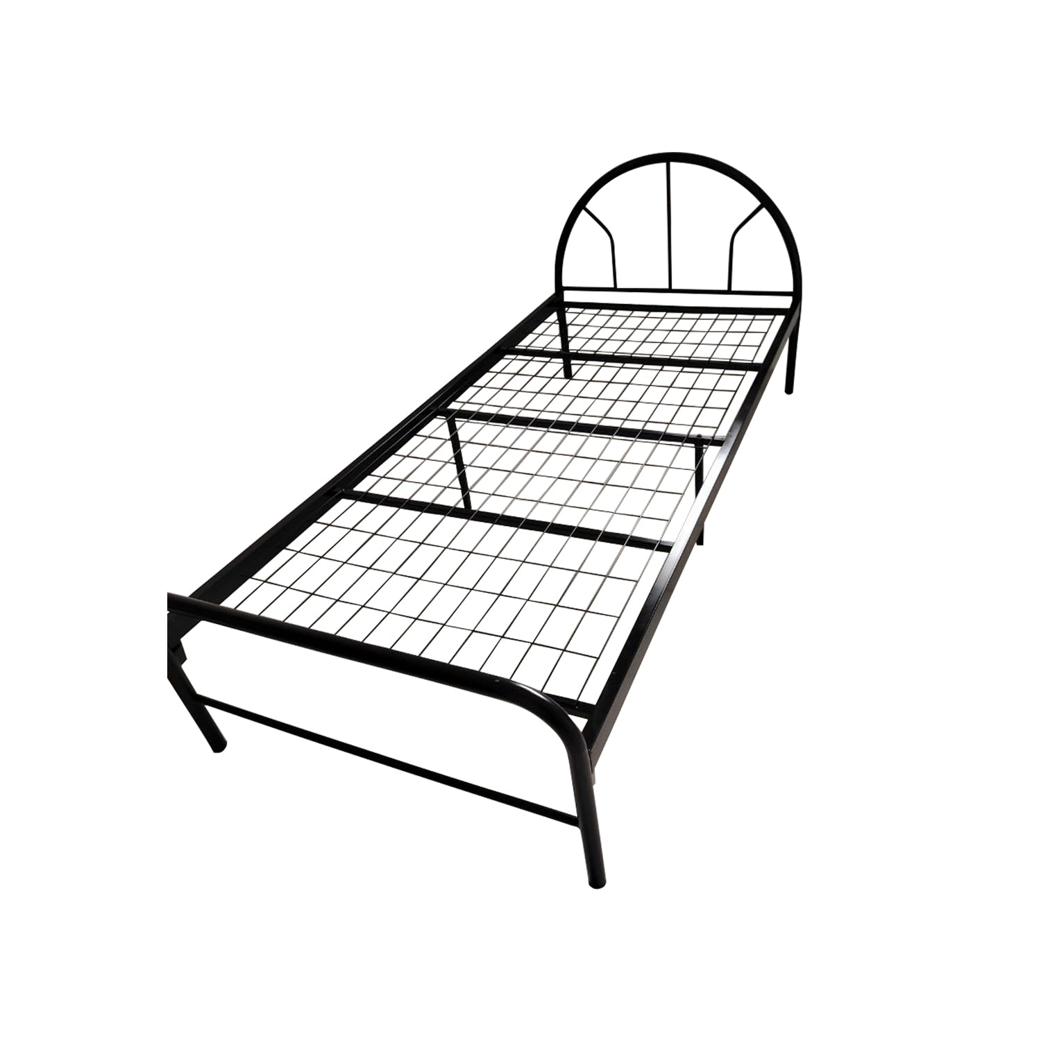 Pegus Metal Bed Frame With 4" Foam Mattress In Single Size