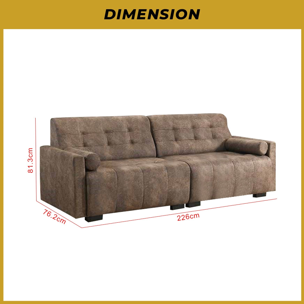 Oriana 4-Seater Sofa Durable Scratch-Resist Material w/ PetFriendly Option