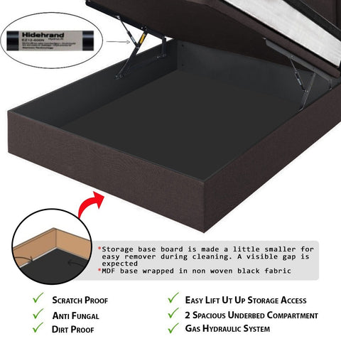 Image of Hagen 16" Depth Storage Bedframe w/ Mattress PetFriendly Scratchproof Option - All Sizes