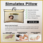 King Koil Hotel Grade Pillow Collection - Simulatex Pillow , Firm Support for Neck and Spine.