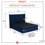 OrthoCoil Rozzy 14" SBD Storage Bed Pet Friendly Scratch-Resistant Fabric - With Mattress Add-On