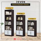 Jeven Series Open Shelves Display Cabinet Bookshelf Storage in 6 Colours