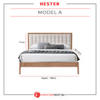 Hester Series Queen/King Wooden Bed Frame Japanese Style Nordic Design in 3 Models