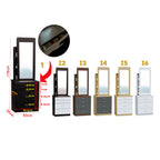 Minna Series Dressing Table With Mirror In Walnut And White Wash (Model E)