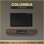 Pollian 4FT/5FT Floating TV Console with Back Panel LED Backlight in 2 Colours