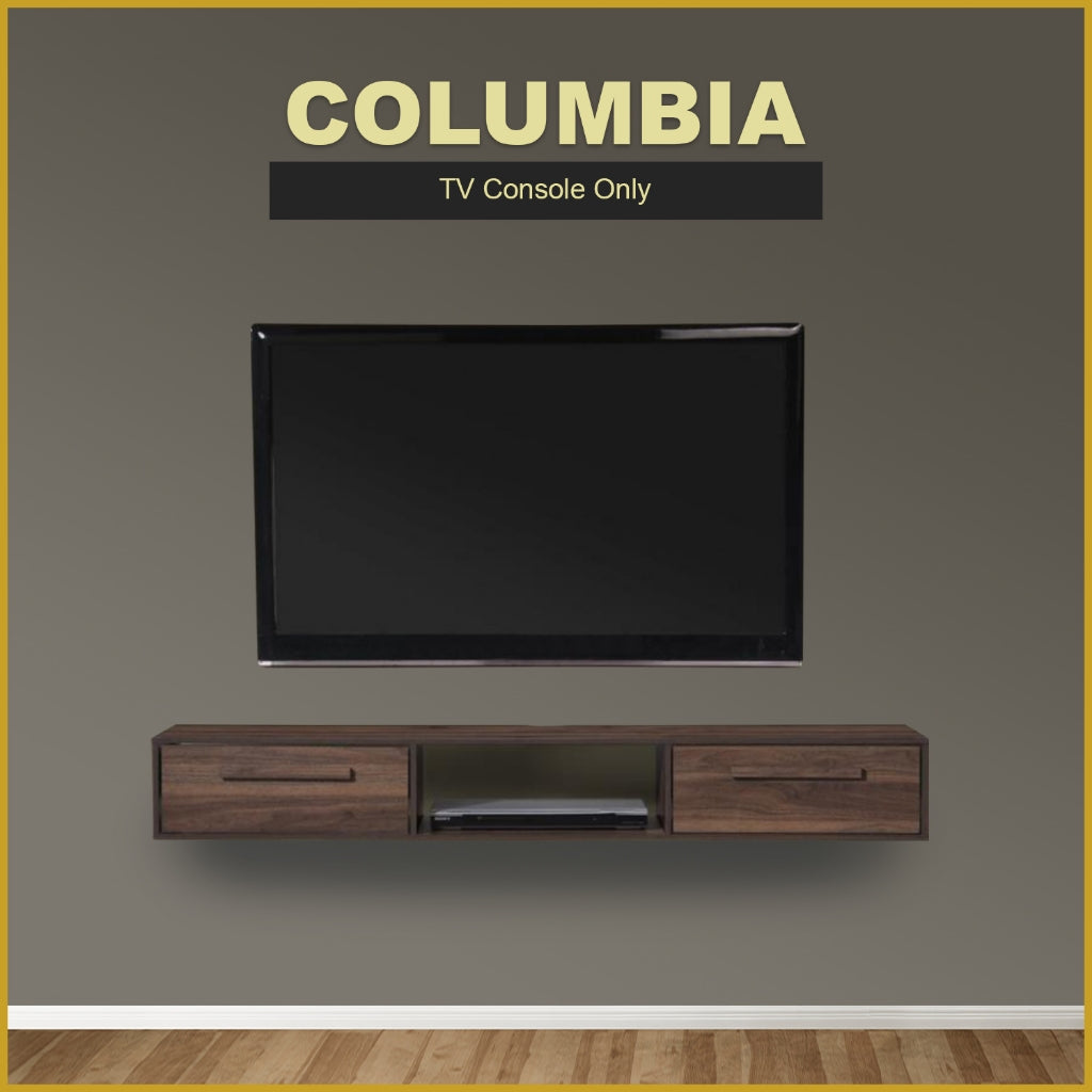 Pollian 4FT/5FT Floating TV Console with Back Panel LED Backlight in 2 Colours