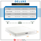 MyLatex Deluxe 4"/6" Mattress 100% Natural Latex & Damask Fabric - All Sizes Available
