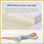 MyLatex Posture King 12" Pocketed Spring Mattress Natural Latex - All Sizes Available
