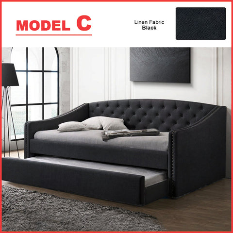 Image of Kaelle Series Daybed with Trundle or Drawer - With Mattress Option