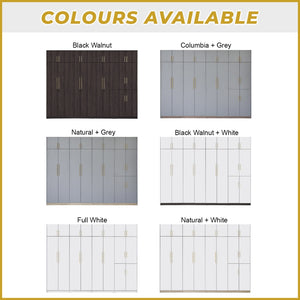 Islah Series Customizable Modular Wardrobe With Top 2-Door up to 8-Door in 6 Colours