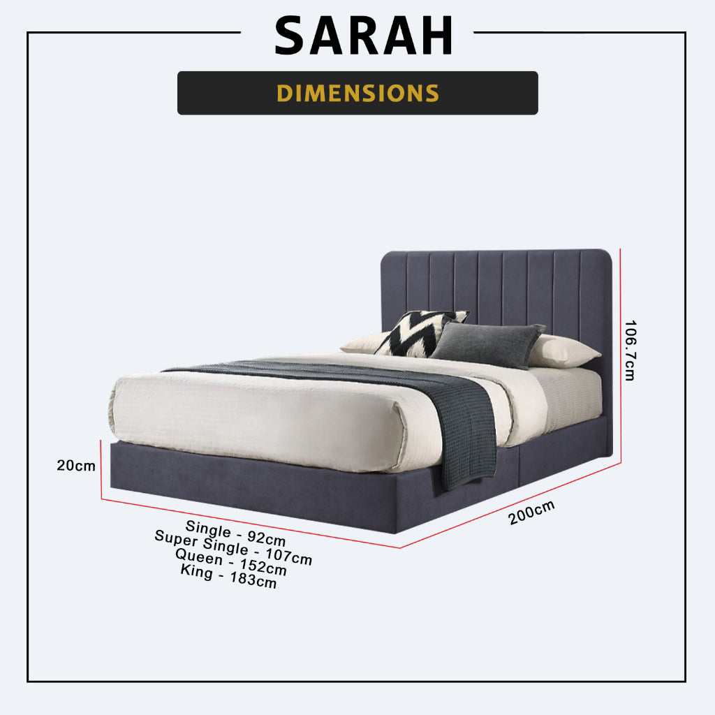 Diomire Sarah Divan Bed Frame w/ Mattress - PetFriendly Scratch Resistant Material -All Sizes