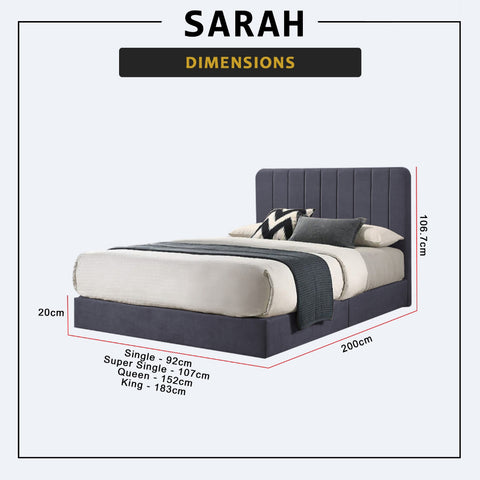 Image of Diomire Sarah Divan Bed Frame w/ Mattress - PetFriendly Scratchproof Material -All Sizes