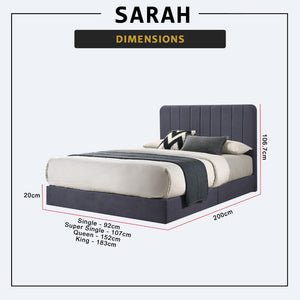 Diomire Sarah Divan Bed Frame w/ Mattress - PetFriendly Scratchproof Material -All Sizes