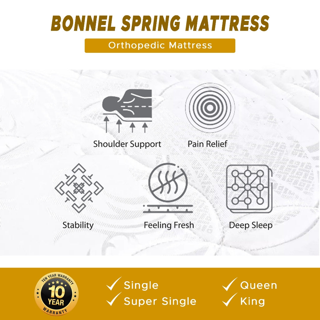 Ortho Coil 11" Hotel Premier Bonnel Spring Mattress - All Sizes