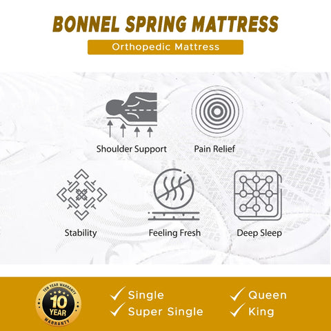 Image of Ortho Coil 11" Hotel Premier Bonnel Spring Mattress - All Sizes