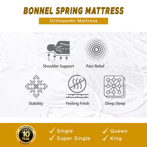 Ortho Coil 11" Hotel Premier Bonnel Spring Mattress - All Sizes