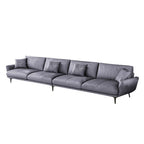 Nordic Inspired Sofa Set In 4 Color Choices Of Premium P.U Leather Upholstery w/ Pet-Friendly Option