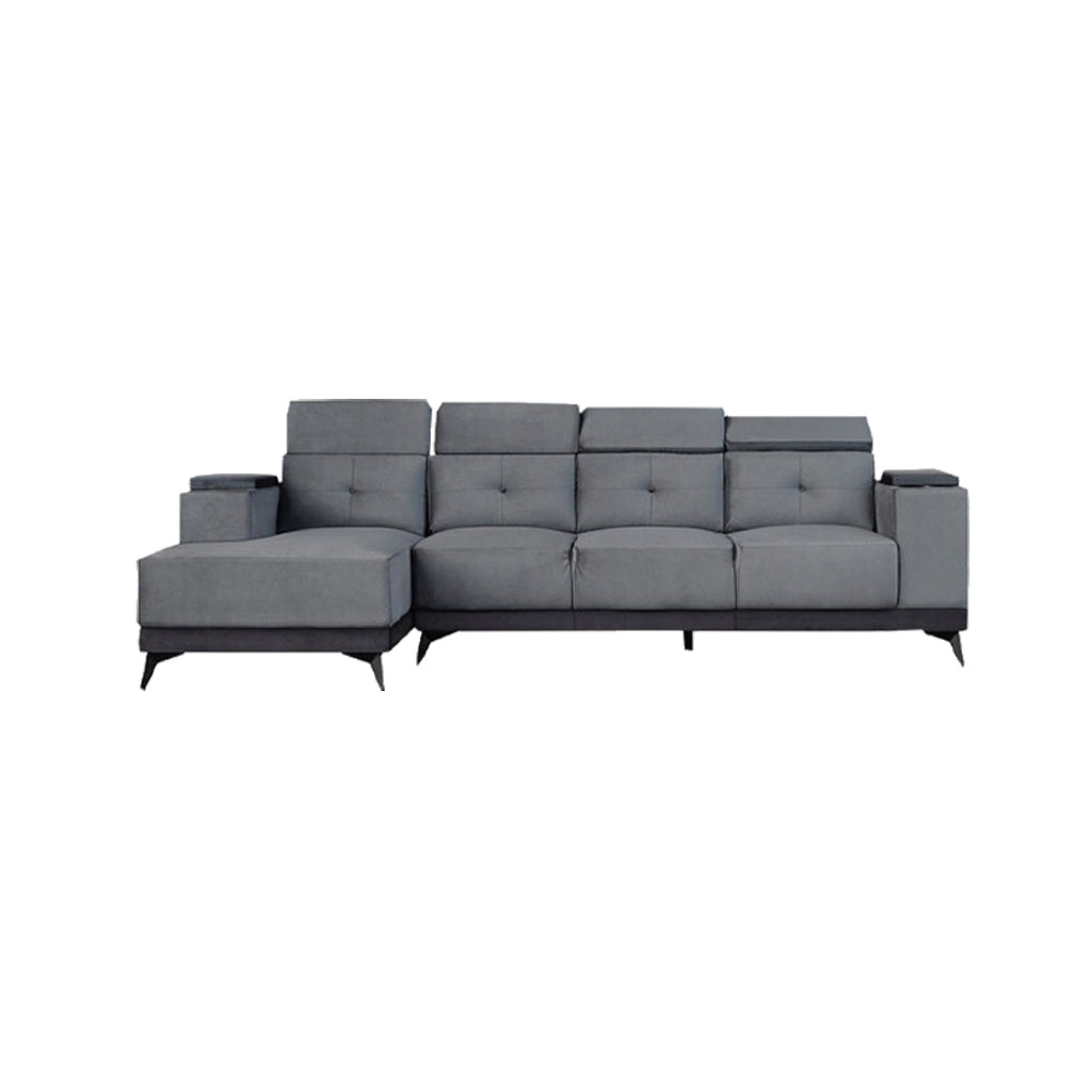 Sully 3/4-Seater L-Shaped Sofa with Storage w/ Scratch Resistant Pet-Friendly Option