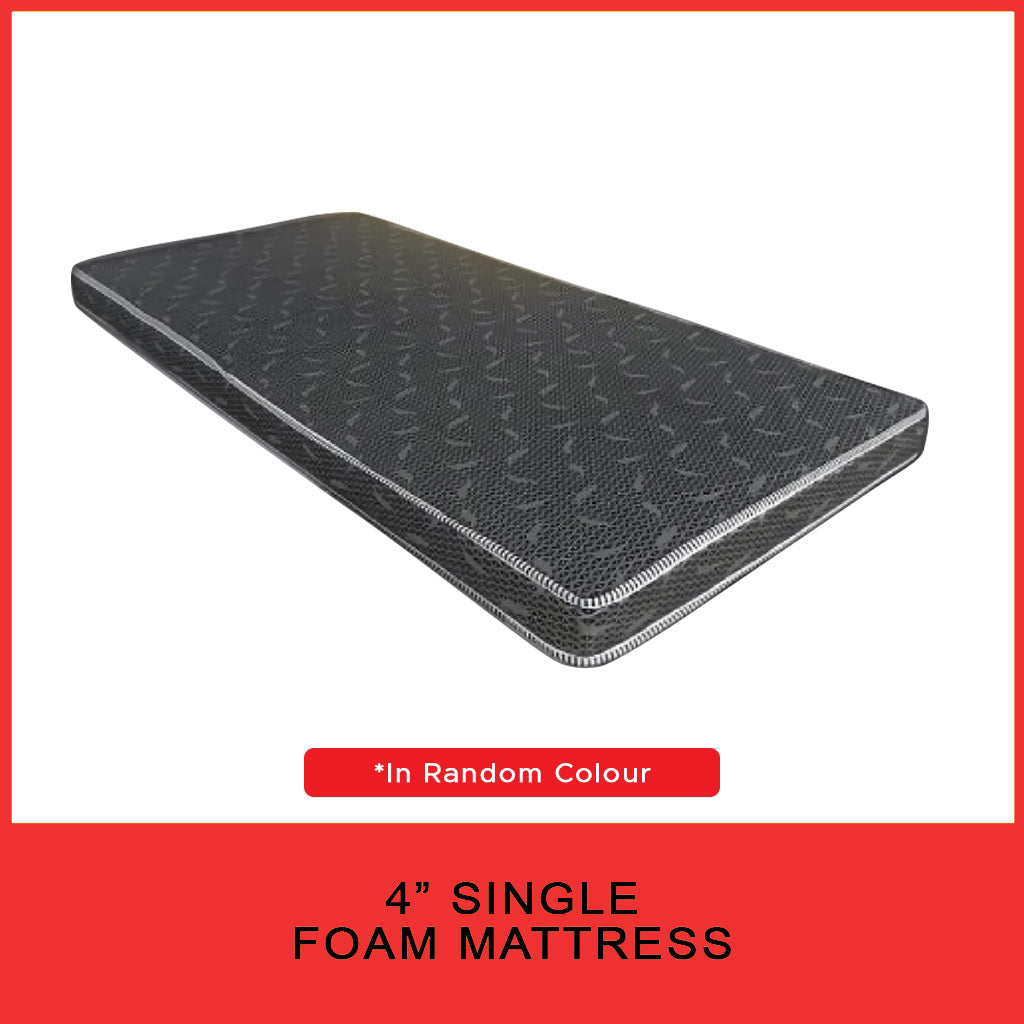 4"/6"/8" Comfort Foam Mattress High Density Foam Premium Quilt - All Sizes Available