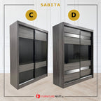 Sabita Series 5ft Sliding Wardrobe Scratch Resistant in 11 Designs