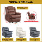 Scarlet Model C Premium Single Sofa Manual Recliner
