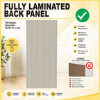 KENNA 2 Open Door CARB-P2 Certified Board Wardrobe With 2 Drawers - Free Installation