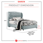 Garen Divan Bed Frame Pet Friendly Scratch-Resistant Fabric - With Mattress Add On