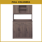 Ponio Series B Kitchen Cabinet with Drawers and Top Cabinet in 4 Colours