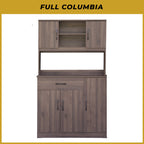 Ponio Series A Kitchen Cabinet with Drawers and Top Cabinet in 4 Colours