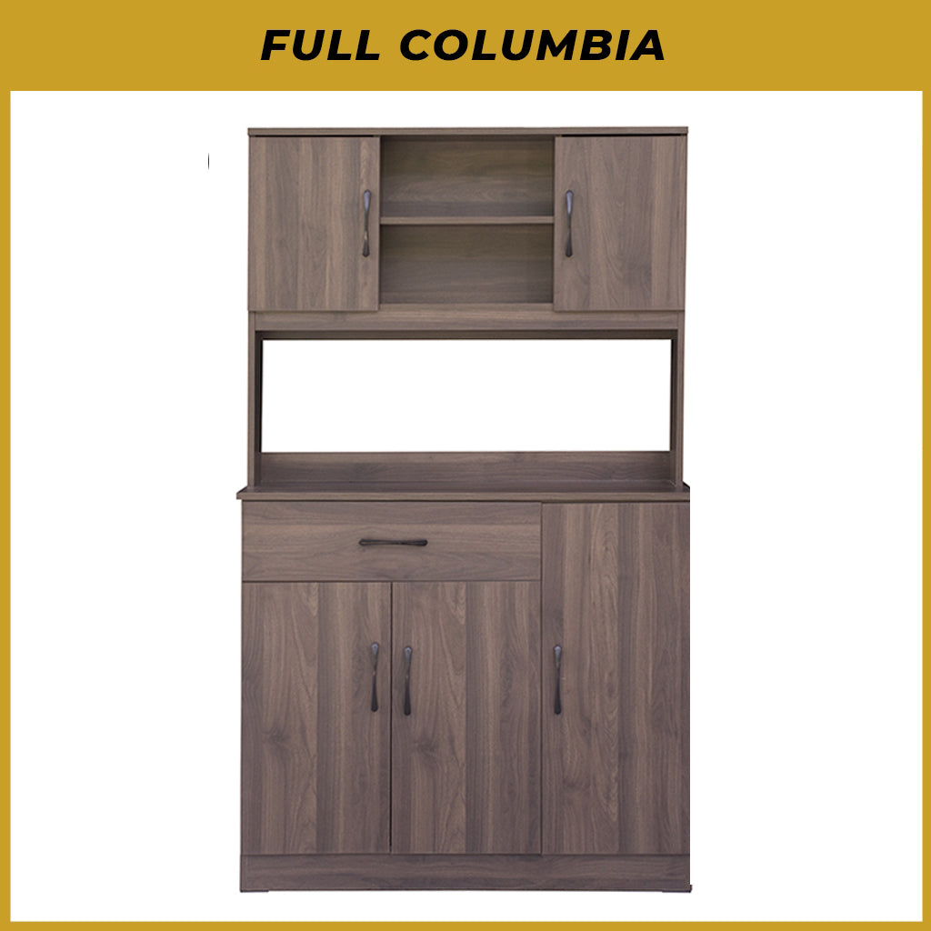 Ponio Series A Kitchen Cabinet with Drawers and Top Cabinet in 4 Colours