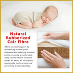 MyLatex LEXINGTON 11" Natural Latex, Coir Fibre Mattress w/ Bamboo Yarn Cover - All Size