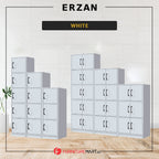 Erzan Series Single and Double Door Cabinet Bookshelf Storage in 6 Colours