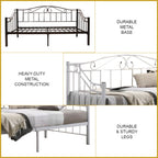 Ginny Single Metal Daybed Bed Frame Copper or White Colour - w/ Mattress Option