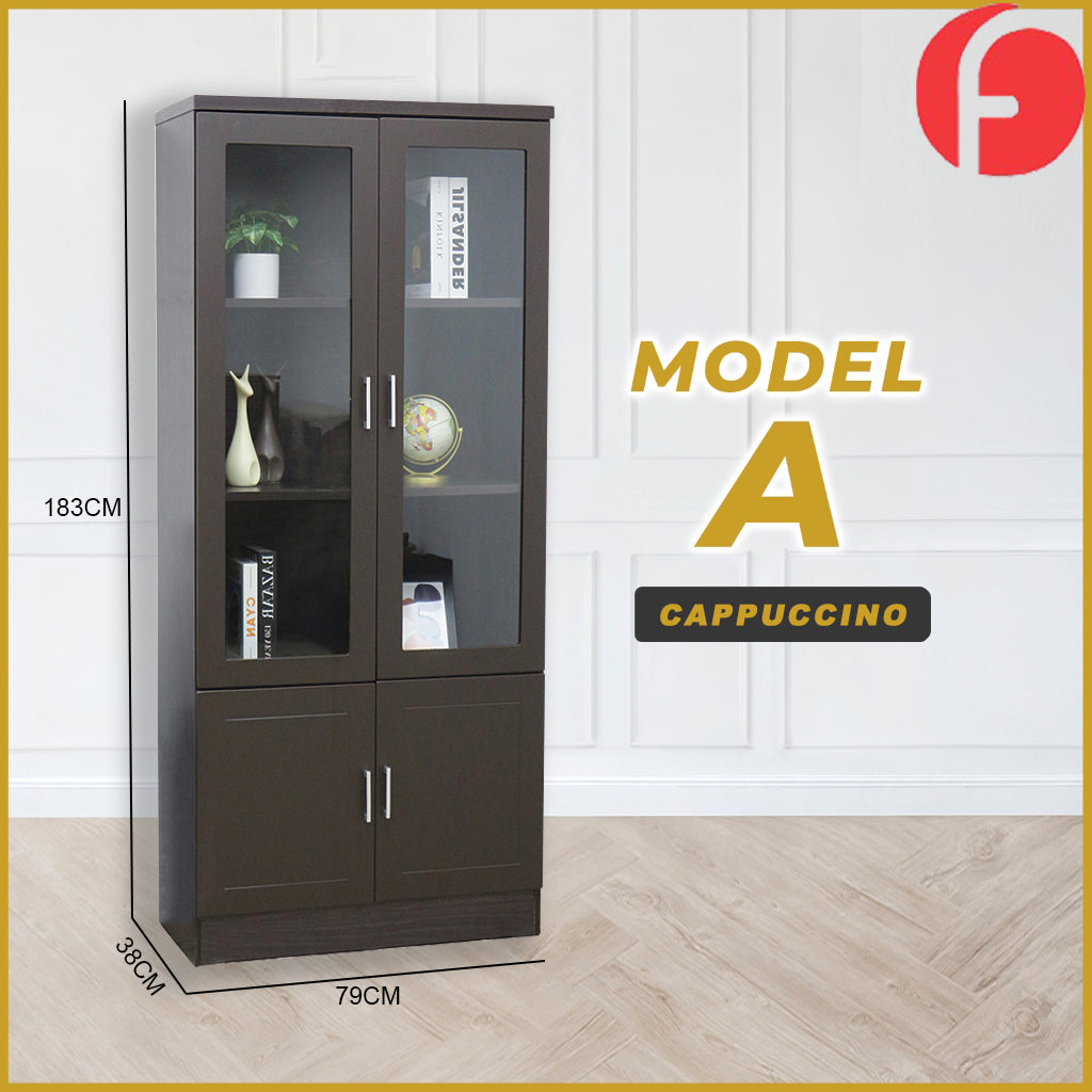 Myani Series Display Cabinet Book Shelves with Drawers in 2 Models
