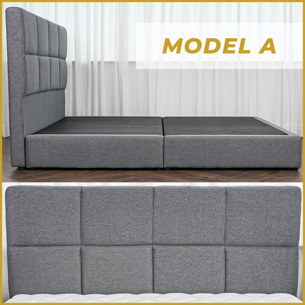 Ashe Series Divan Bed Frame in 3 Model Designs w/ PetFriendly Scratch-resist -All Sizes