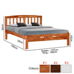 Gianna Series E Wooden Bed Frame Queen and King Size