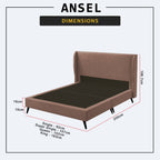 Ansel Divan Bed Frame with Mattress - PetFriendly Scratch Resistant Option / All Sizes